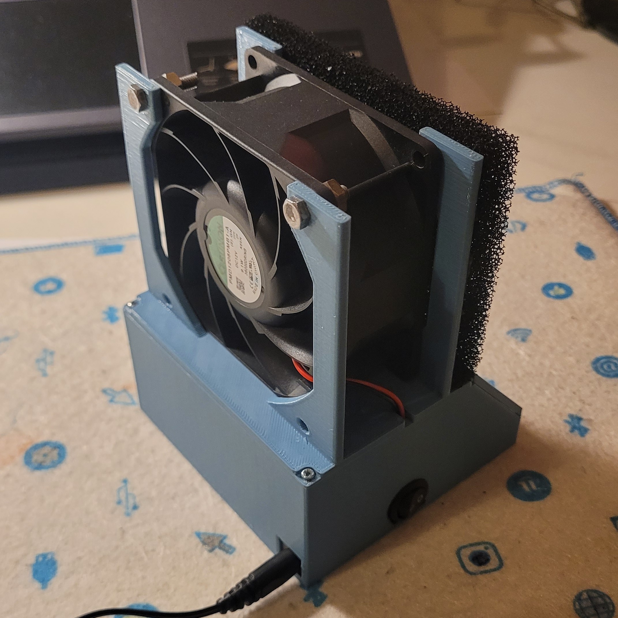 Rear of the soldering fume extractor