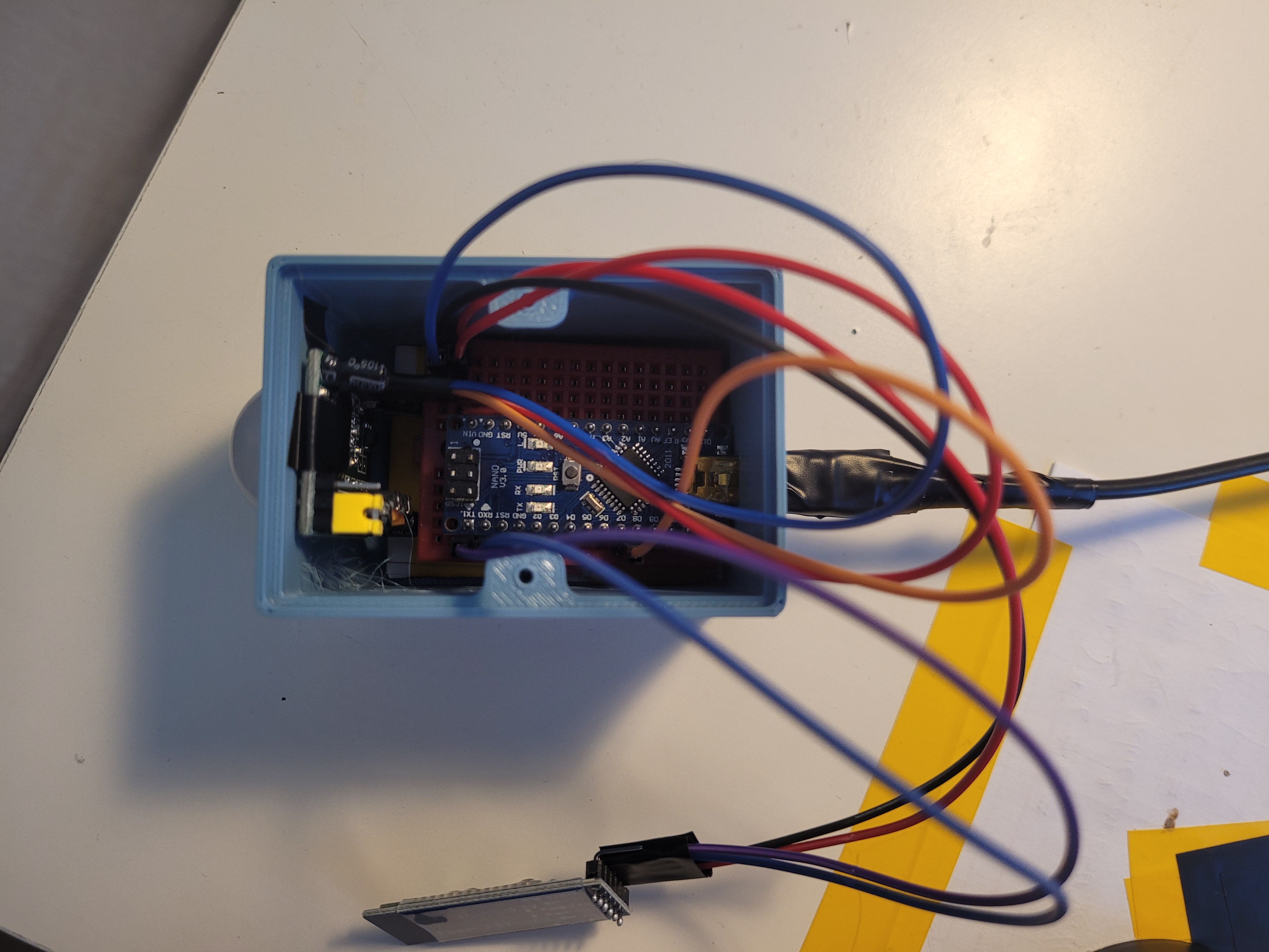 Inside wires and breadboard