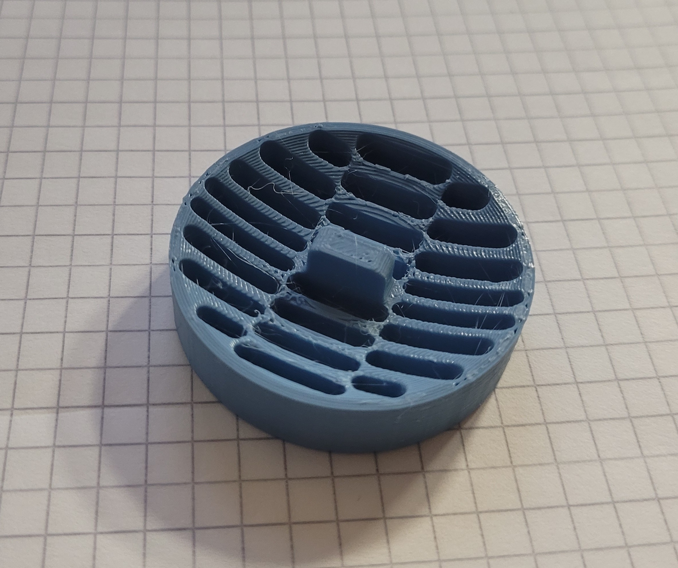 Photo of the printed spinning plug